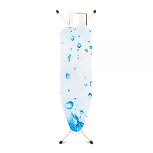 Brabantia Size B Ironing Board with Steam Iron Rest - Ice water Cover