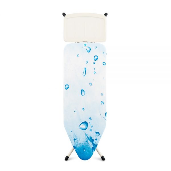 Brabantia Size C Ironing Board with Solid Steam Unit Holder - Ice water Cover - 1