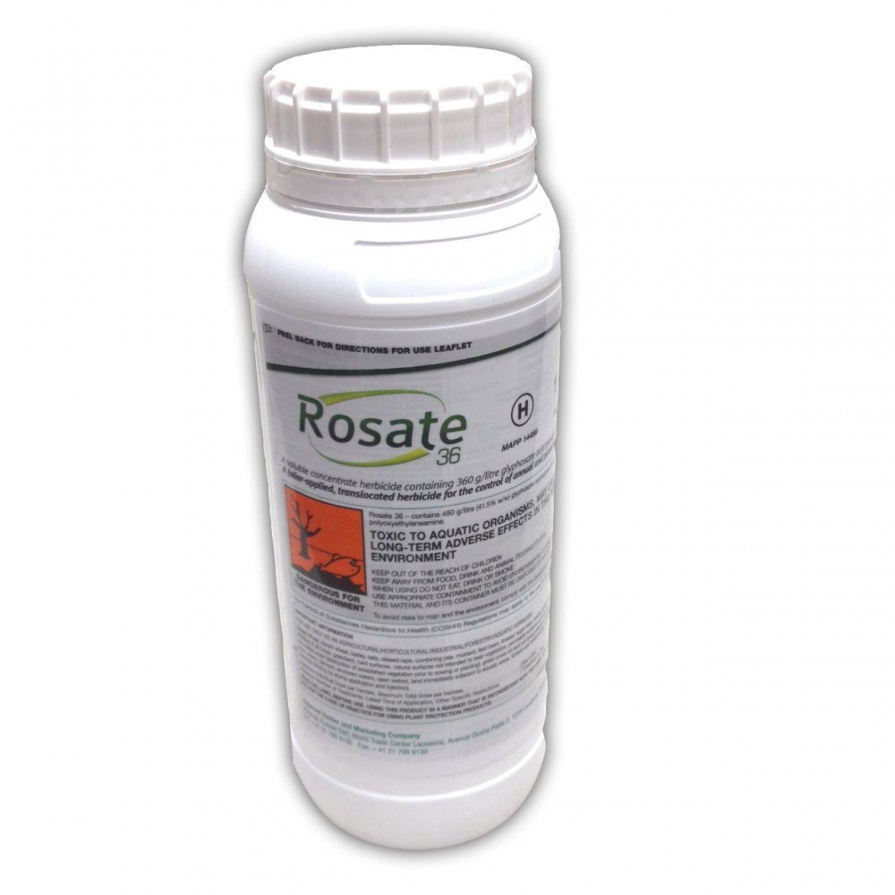 Rosate 36 Concentrated Glyphosate Weed Killer 1 Litre McParlands